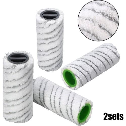 4PCS Stone Roller Brush For Hard Floor Cleaner For Karcher FC7; FC7 Premium; FC5; FC 5 Premium; FC 5 Cordless; FC 3 Cordless