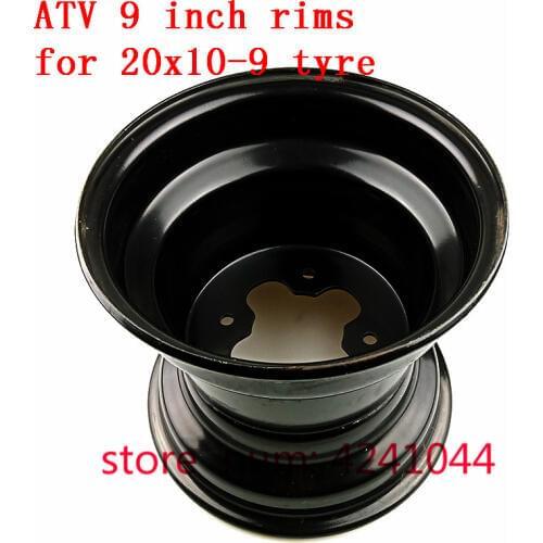 ATV accessories 9 inch Vacuum wheel hub 20X10-9 inch iron wheel rim for 4wheel cross country motorcycle Go-kart ATV