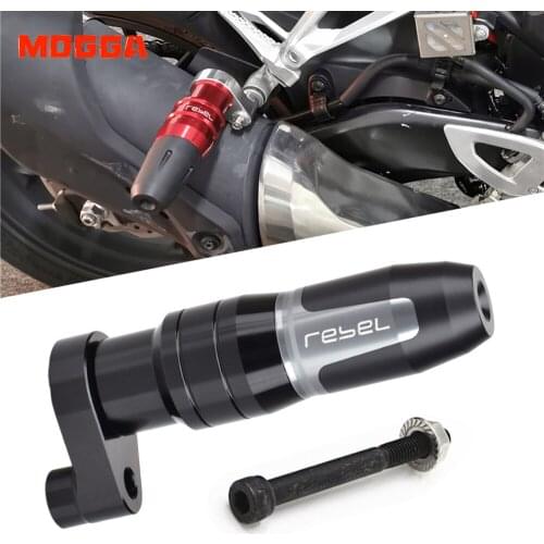 Motorcycle Accessories CNC Faliing Protection Exhaust Slider Crash Pad Slider For Honda Rebel 500 CMX500 CMX CM 300 500 REBEL500