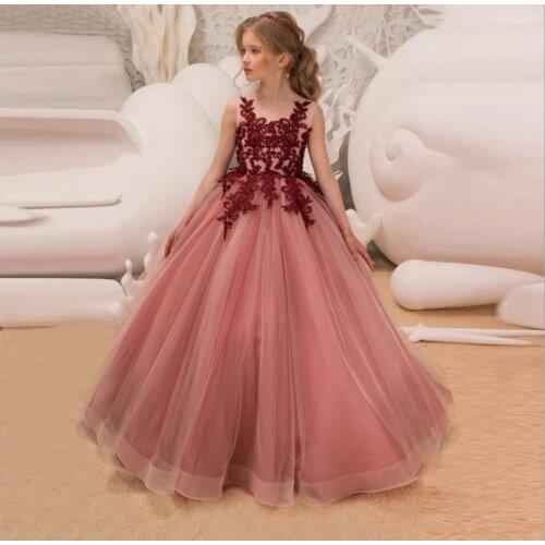 Childrens princess polyester AnkerLengt Sleeveless Party Holiday Performance Dress Girl Summer Cute Cotton Dress Clothes