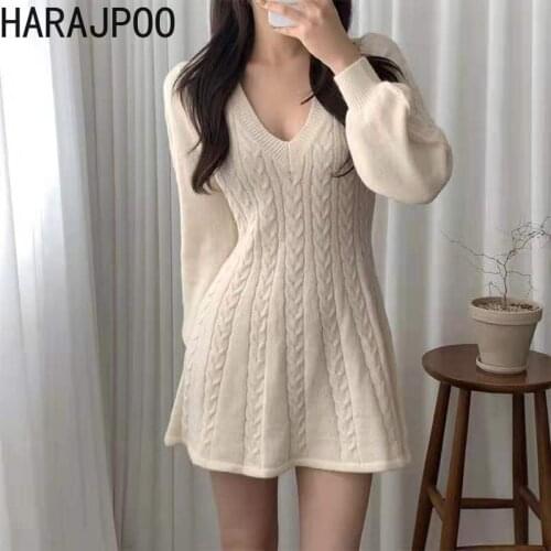 Модные трикотажные платья Harajpoo China At AliExpress