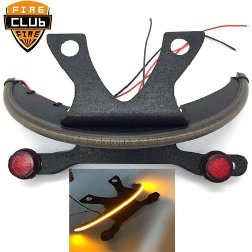 Motorcycle LED Fender Smoked Turn Signal Kit&Tag Light&Bracket For Victory Vegas 2003 2004 05 06 07 08-17 Models
