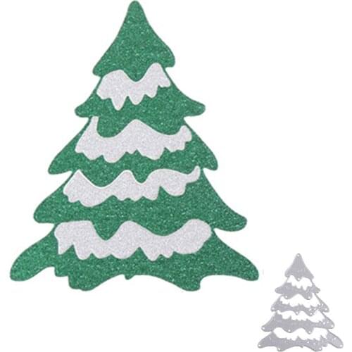Christmas Tree Snow Metal Cutting Dies Mold Scrapbook Craft Mold Template Embossing Paper Mold Making New