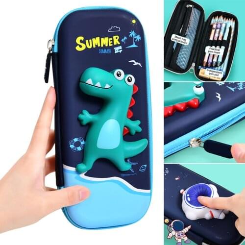 Cute Pencil Case 3D Decompression Doll Large Capacity Stationery Storage Bag Great Gifts Pencil Cases Bags for Boys and Girls