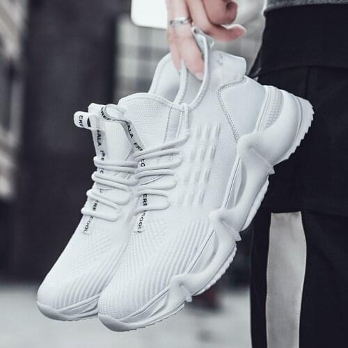 Mens Shoes Portable Breathable Running Shoes Black White Sneakers Comfortable Walking Jogging Casual 2021 New Men Shoes Zapatos