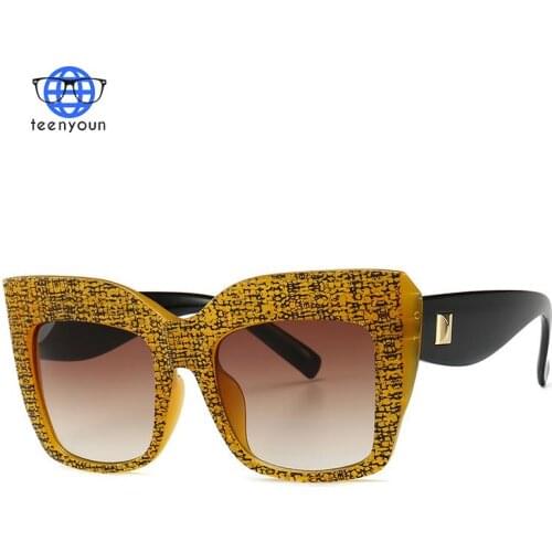 TEENYOUN 2021 Luxury Brand Design Sunglasses For Women Men Square Eyeglasses Cat Eye Sun Glasses Fashion Eyewear Oculos UV400