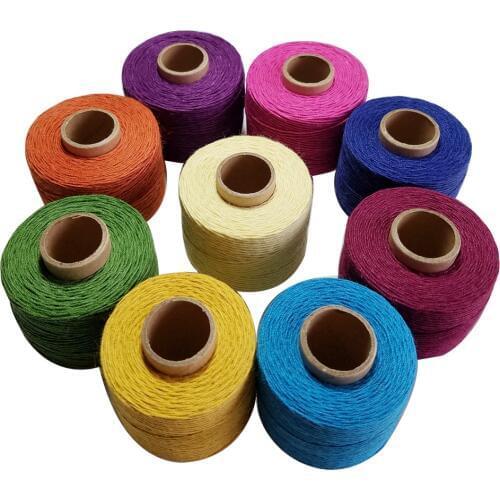 Wholesale 10pcs/lot Colourful 100% Linen thread 120m/roll twine cords for sewing Knitting embroidery crochet accessory DIY