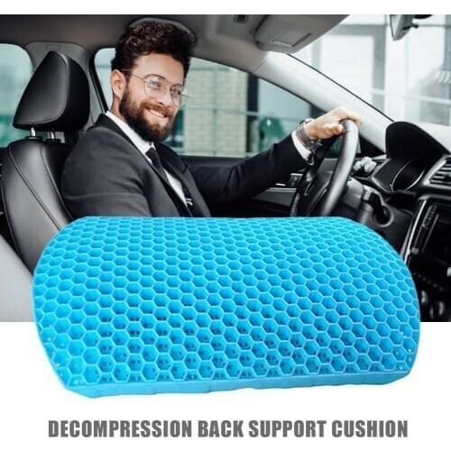 Car Seat Back Support Cushion Honeycomb Back Pain Relief Lumbar Support Home Car Office Wheelchair Cushion