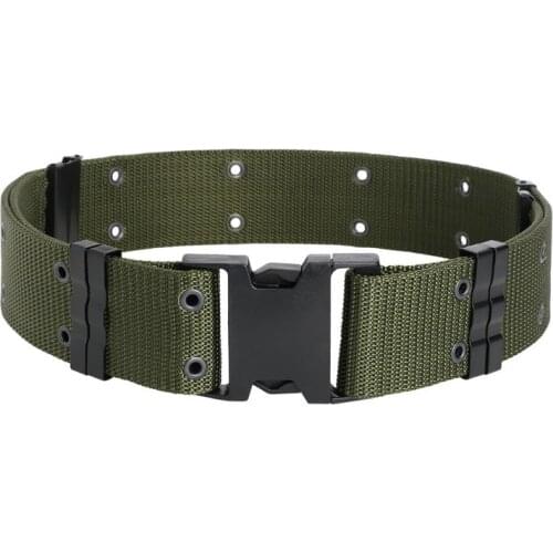 New Tactical Belts Military Nylon Automatic Buckle Adjustable Belt Army Outdoor Duty Hunting Training Belt Waist Support 125CM