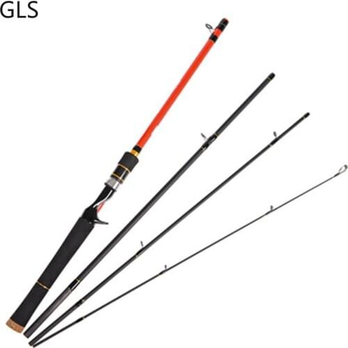GLS Carbon Fiber Spinning/Casting Fishing Rod 1.8m, 1.98m,2.1m telescopic Fishing Tackle