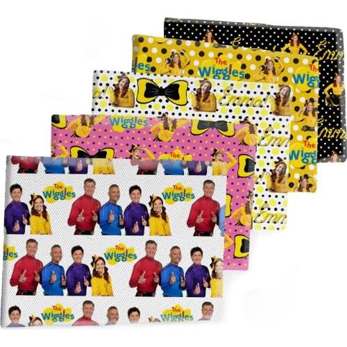 Fabric Cartoon the wiggle Character Printed Polyester Cotton Twill Fabric Patchwor Printed 50*145CM