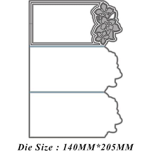 Three-layer Loose-leaf Frame 2021 Metal Cutting Dies Cut Die Mold Card Scrapbooking Paper Craft Knife Mould Blade Punch Stencils
