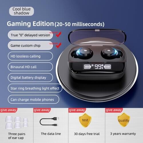 TWS Bluetooth 5.0 Earphones 2500mAh Charging Box Wireless Headphone 9D Stereo Sports Waterproof Earbuds Headsets With Microphone