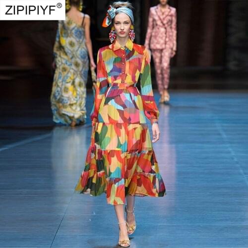 2021 Summer Runway Fashion Turn Down N eck Long Sleeve Single-Breasted Blouse High Waist Ball Gown Street Women Suits Z367