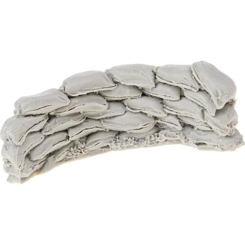 1/35 Scale Resin Model Scene Accessories Sandbags Wall C 7.5x2.5cm