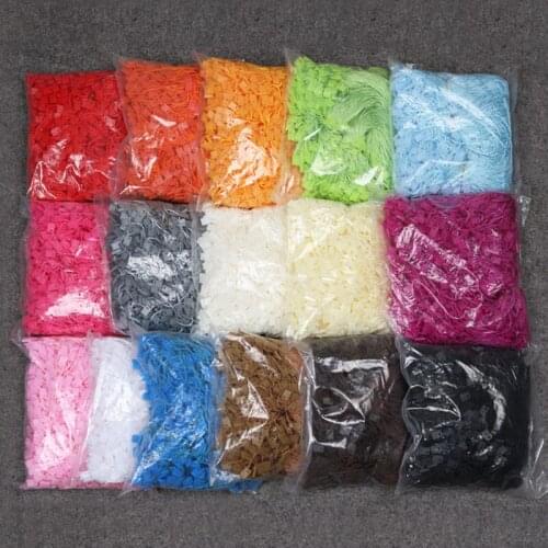 1000pcs Hang Tag Strings Seal Rope Fastener Snap Lock Plastic Square Buckle Polyester Label Hanging tablets For Clothes Garment