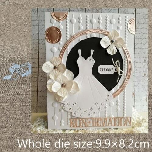 New Design Craft Metal Cutting Die cut die 2pcs coat floral dress decoration scrapbook Album Paper Card Craft Embossing die cuts