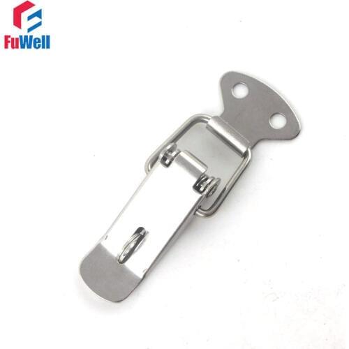4pcs R106 Stainless Steel Toggle Latch Spring Loaded Toggle Latch Catch Hasp for Cases Boxes Chests Lock Toggle Latch Lock