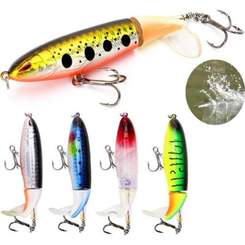 9cm 13g Wobbler Top Water Fishing Lures Artificial Bait Rotating Tail Fishing Tackle