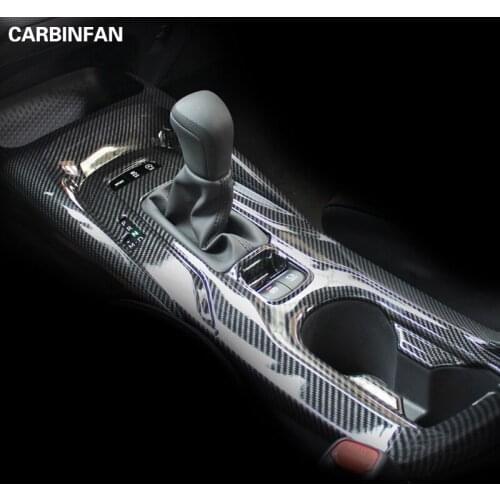 ABS Car-styling Car Gear Shift Box Central Control Panel Cover Stickers Trim Strips Garnish For Toyota corolla 2019 2020