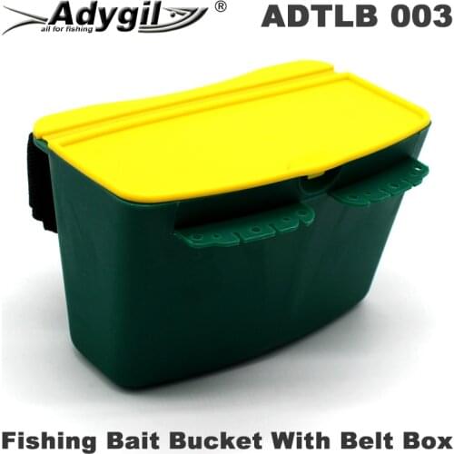 Adygil Fishing Bait Bucket With Belt Box