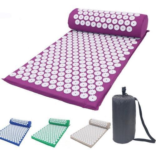 Acupressure Massage Yoga Mat Pillow for Relieve Stress Back Neck Sciatic Body Pain Relaxation Release Spike Acupuncture Yoga Mat