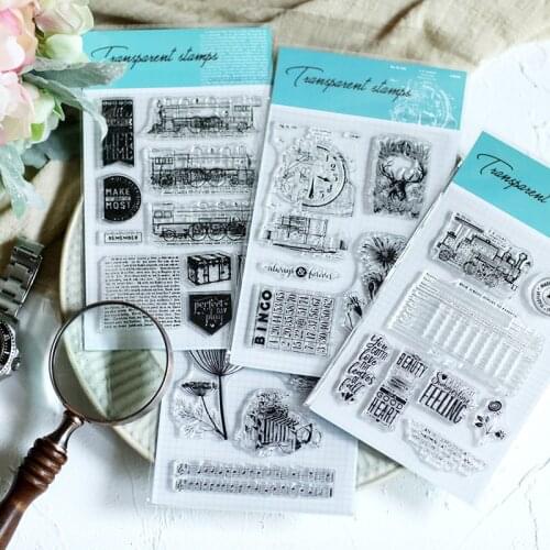 Alphabet retro Transparent Clear Silicone Stamp/seal for DIY Scrapbooking/ Album Decorative Clear Stamp Sheets A1026