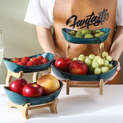 Living Room Home Three-layer Plastic Fruit Plate Snack Plate Creative Modern Dried Fruit Fruit Basket Plastic Dish Candy Dish