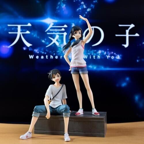 Pop Up Parade Weathering With You Couple Amano Haruna Morishima Hodaka PVC Action Figure Toy Anime Collection Model Doll Gifts