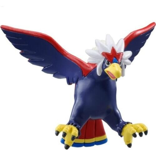 Genuine TAKARA TOMY Pokemon Anime Figures Braviary Hand-made Toys Pocket Monsters Action Figure Collections Model Kids Gifts