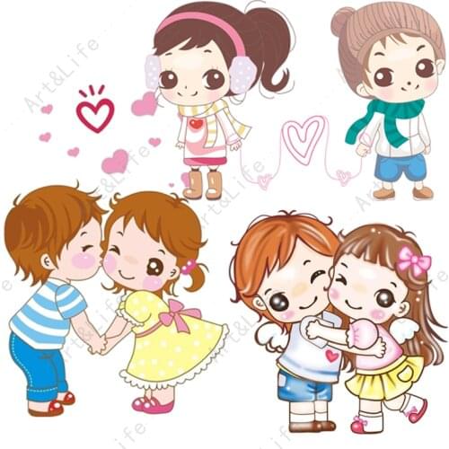 Kawaii Sweetheart Boy Girl Hot New Metal Cutting Dies Stencils for Making Scrapbook Album Birthday Paper Cards Embossing Cut Die