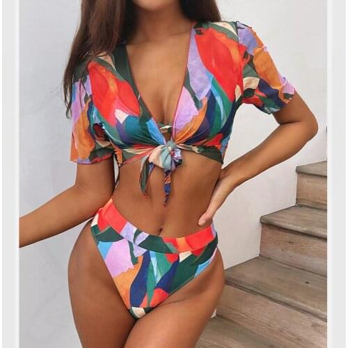 3 Piece Bikini Set Sexy Swimwear Women Swimsuit Push Up Bathing Suit Biquini Feminino Maillot De Bain Femme Monokini Tankini