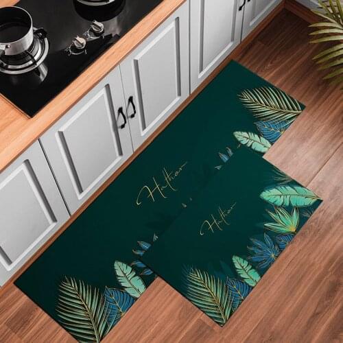 Alfombra Tappeto Kitchen Rug Anti-slip Absorbent Carpet Household Bedroom Floor Mat Full Of Dirt Can Be Rubbed And Washed