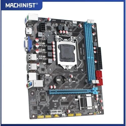 H55 Desktop motherboard socket LGA 1156 Supports DDR3 16G and I3/I5/I7 CPU PCI-Express USB2.0 Ports Mainboard Main Board H55 P3