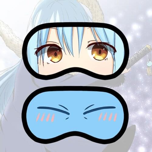New That Time I Got Reincarnated as a Slime Cosplay Eye Mask Cartoon Eyepatch Student Protection Sleep Eyemask Gift