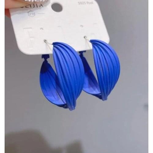 Simple Candy Color Irregular Circle Earrings 2021 New Korean Fashion Womens Earrings Womens Earrings Birthday Gift