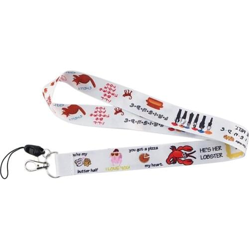 ZF2098 1pcs TV Series Friends Neck Strap Lanyards ID Badge Card Holder Keychain Phone Gym Strap Webbing Necklace Gift