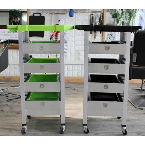 Beauty salon tool car with drawer type storage cabinet, mobile multi-function ironing and dyeing cart hairdresser