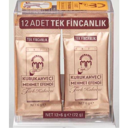 Kurukahveci Mehmet Turkish Coffee 12 x 6 gr