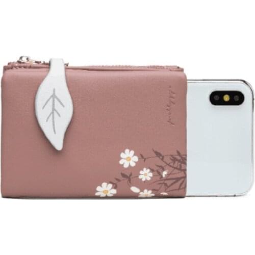 Mini Womens Wallets Small Ladies Card Holder With Zipper Coin Pocket Mini Purse Soft Compact Thin