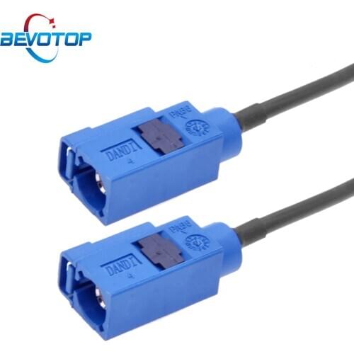 1PCS RG174 Coaxial Pigtail Blue FAKRA C Female to Female F/F Auto Navigation Car GPS Antenna Extension Cable 15CM 30CM 50CM 1M