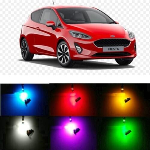 20pc/lot canbus t5 Dashboard LED Light Bulbs For Ford focus 2 3 fiesta kuga mondeo ecosport ranger B-MAX C-MAX COURIER Box