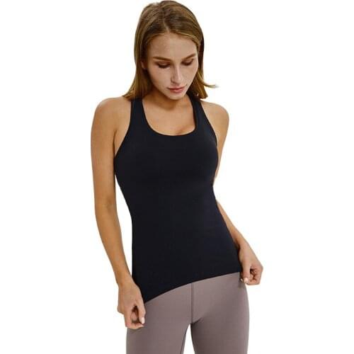 2020 Sports Yoga Tank Womens Summer Quick Dry Thick Material With Super Quality Sleeveless Shirt Gym Tank Tops Size XS-XL