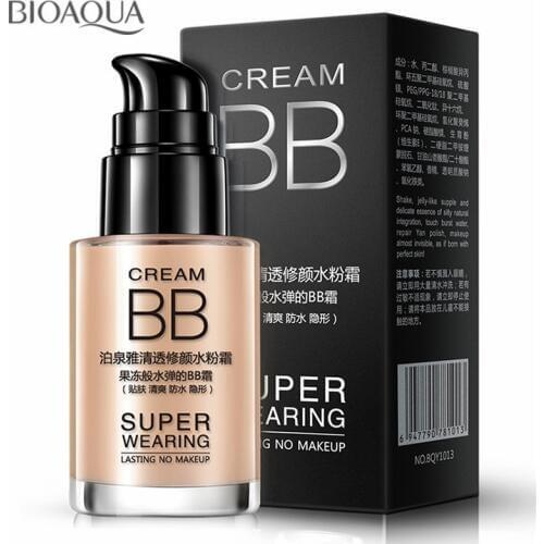 30ML Makeup Brand Base Face Waterproof Liquid Foundation BB Cream Concealer Whitening Oil-control Moisturizing Cosmetics 3Colors