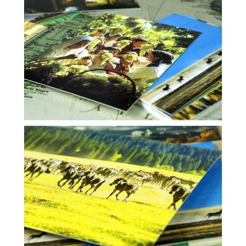 30pcs dance and sing fruit city Sinkiang style card multi-use as Scrapbooking party invitation DIY card message card postcard