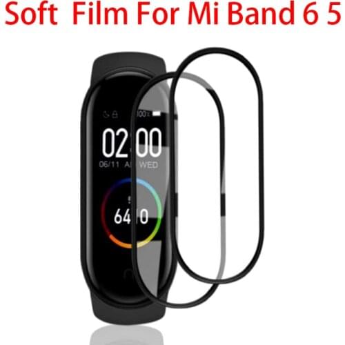 5pcs 3D Protective Film for Xiaomi mi band 6 5 film for Mi band5 Smart Watchband 6 5 Soft Screen Protector Film For mi band 4