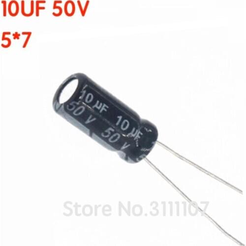 50PCS/LOT 10UF 106 50V 5*7 Aluminum electrolytic capacitor 5*7 Electrolytic Capacitor 106 50v 10uf