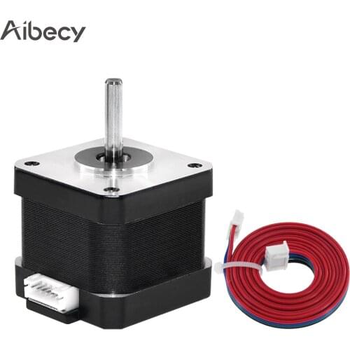 Aibecy 1/5 pcs 1.5A 17HS4401S 42 Stepper Motor 2 Phase 1.8 Degree Step Angle Stepping Motor with 1m Cable for 3D Printer and CNC