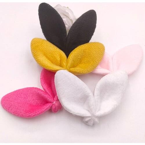 50Pcs 7*6CM Felt Rabbit Ear Applique For DIY Clothes Shoes Hat Headwear Clips Crafts Decor Patches