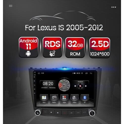 TomoStrong 4 Core Android 11 For Lexus IS IS250 IS300 IS200 IS220 IS350 2005-2012 Car Radio Multimedia Player Navigation Carplay